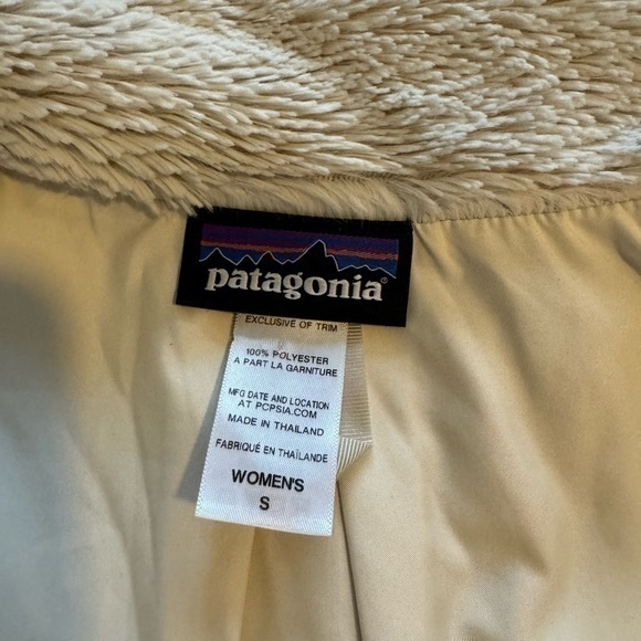 Patagonia‎ Pelage Faux Fur Sherpa Cozy Zip Jacket Small - Picture 5 of 13